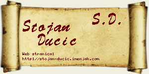 Stojan Dučić vizit kartica